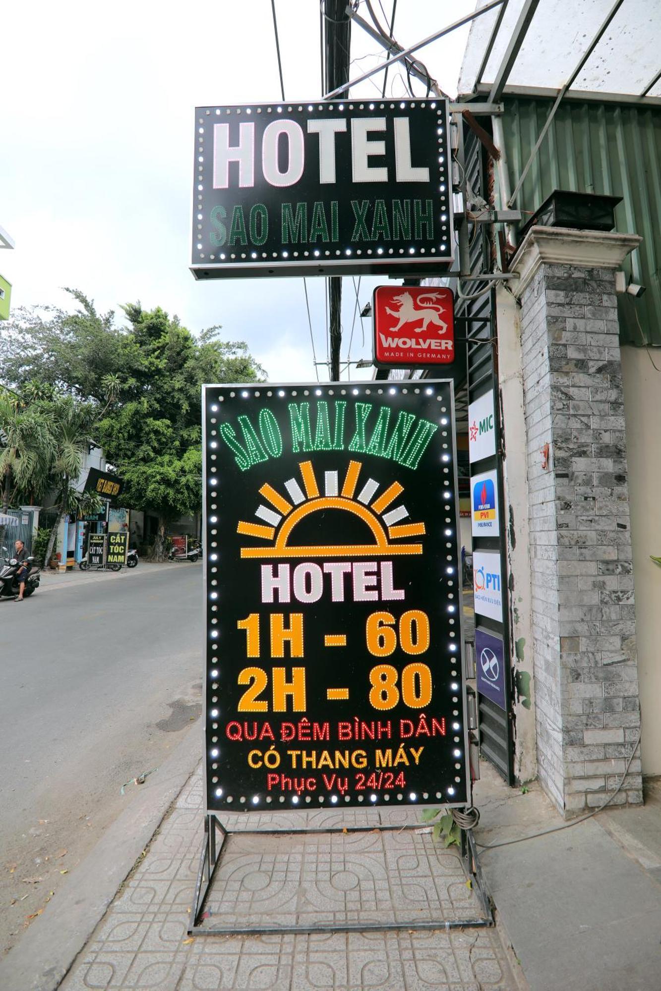 Khach San Sao Mai Xanh - Sao Mai Xanh Hotel Ho-Chi-Minh-Stadt Exterior foto